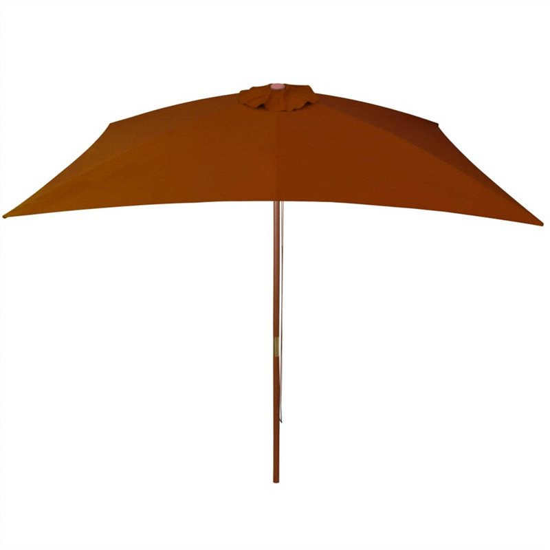 Aydin 200cm X 300cm Rectangular Market Parasol, Brown