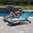Vivere Denisia Stackable Aluminum Glendale Lounger Set Made with Premium Phifertex Fabric-1755912009