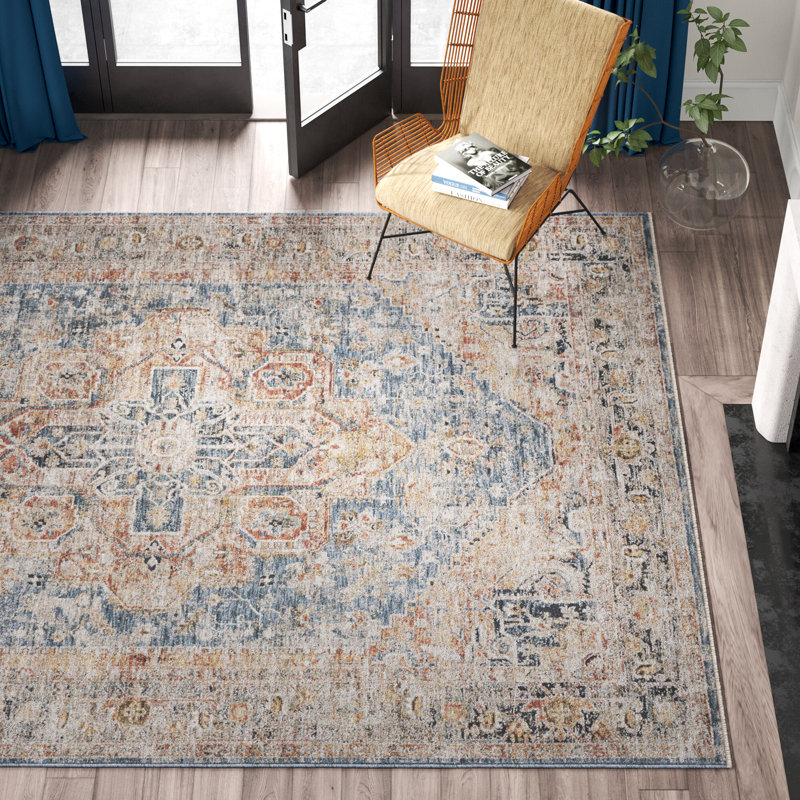 Kater Silverado 110 Area Rug In Blue, Rectangle 9' x 12'