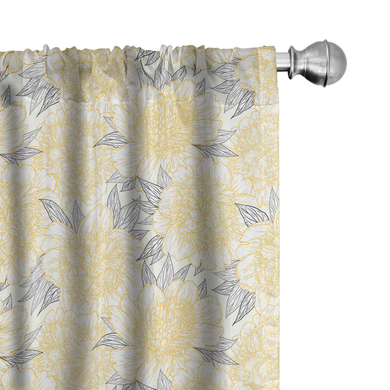 Rideaux à 4 panneaux East Urban Home, L 56 po x L 95 po