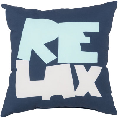Rain Just Relax Outdoor Throw Pillow