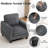 Mid-Century Accent Chairs Featuring Wide Backrest-311153057