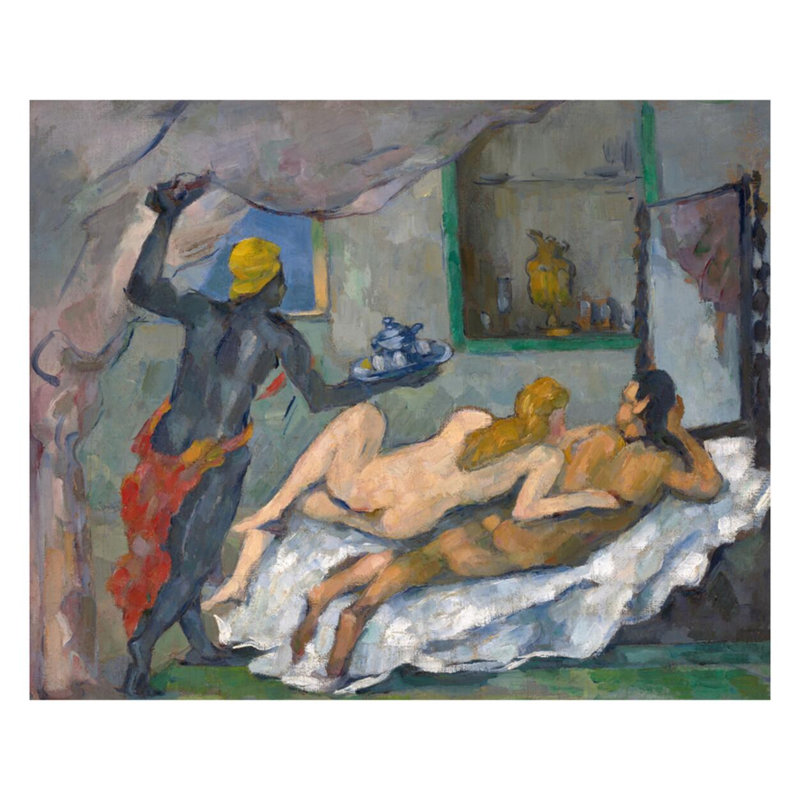 «L'Après-midi à Naples» par Paul Cézanne, H 32 po x l 40 po