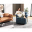 Fauteuil pivotant bleu Aurianna