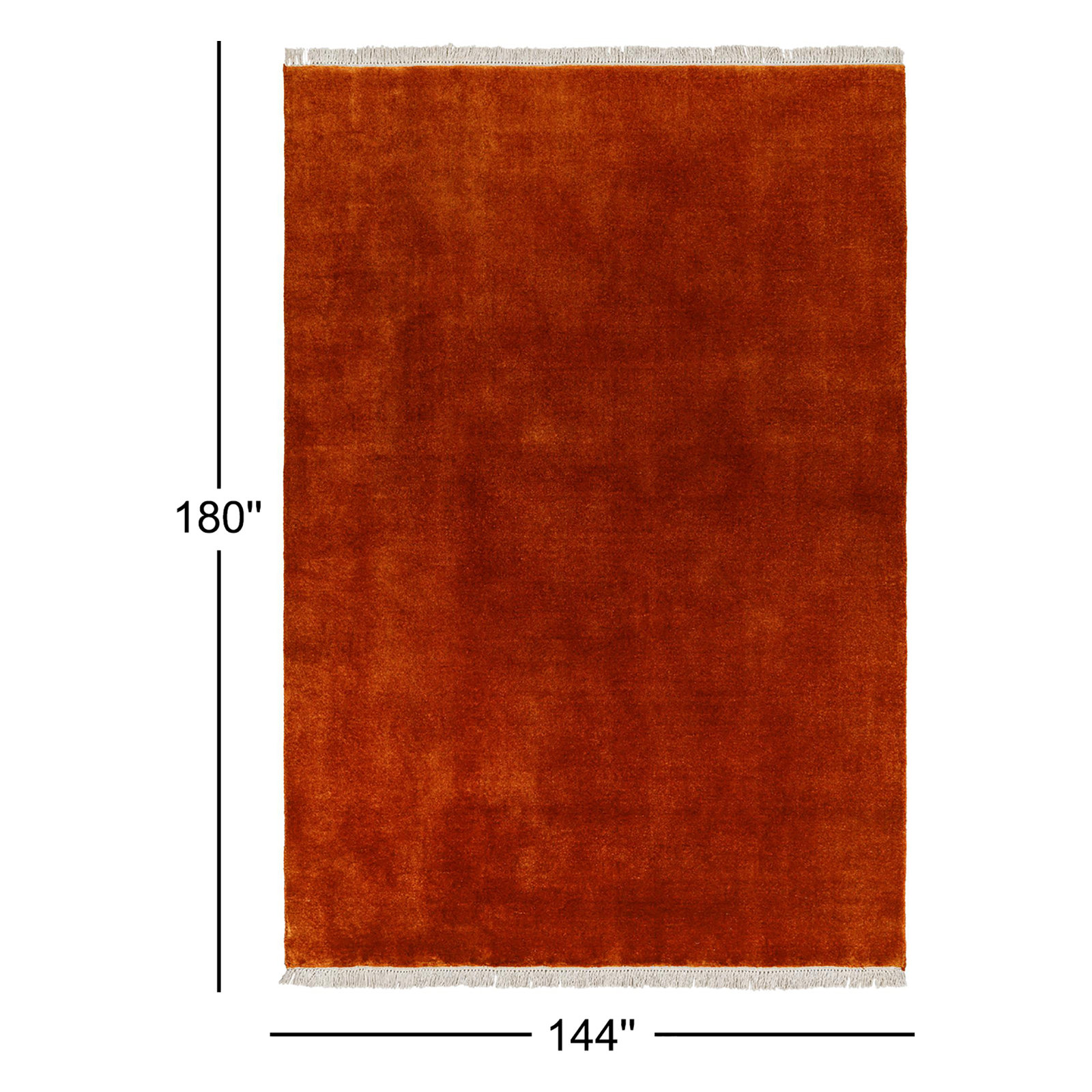Clio Wool Rust/Burnt Rug, Rectangle 12' x 15'