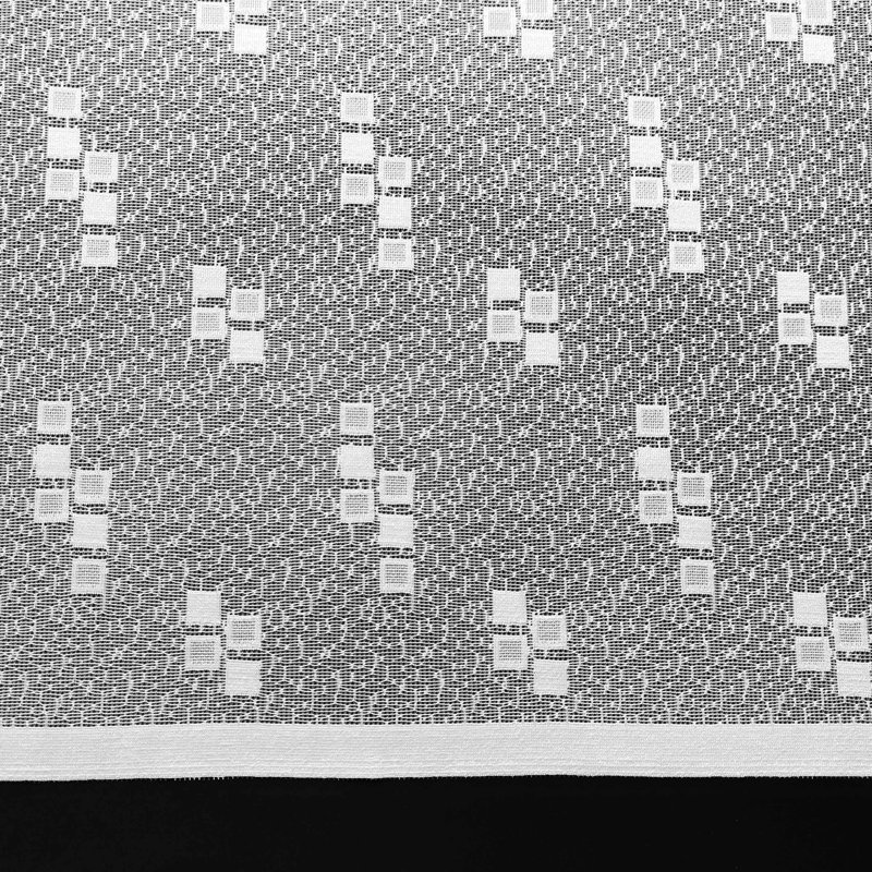 Riky Lace Semi Sheer Curtain Single Panel, 300cm Width x 122cm Drop