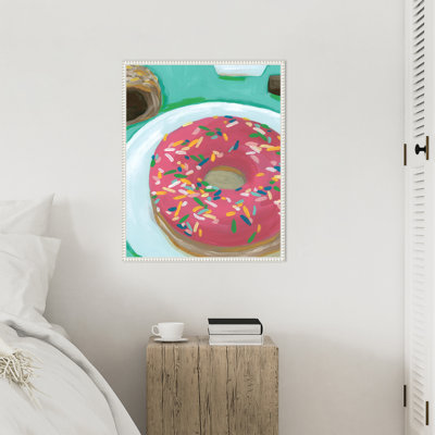 Breakfast of Champions II by June Erica Vess Framed Canvas Wall Art Print