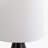 Gabrielle Black Table Lamp Marble Antique Brass Base Ivory Drum Linen Shade for Living Room Bedroom