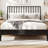 Indigo Spindle Platform Bed with Bamboo and Metal Support-121357668-121357672