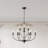 Maroneia 9-Light Dimmable Metal Two-Tier Candle Style Chandelier with Adjustable-91287302