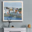 Old Coast Town II - Toile encadrée de qualité supérieure - prête à être accrochée-5011631-5011623