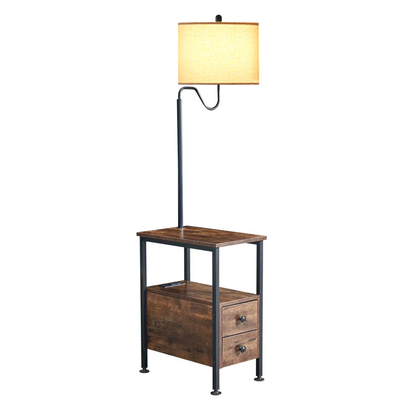 Lampe De Chevet TONGLIN Floor Lamp With Table, Table Lamps With