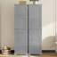 Armoire de rangement haute avec 4 portes et tablette réglable-400601230