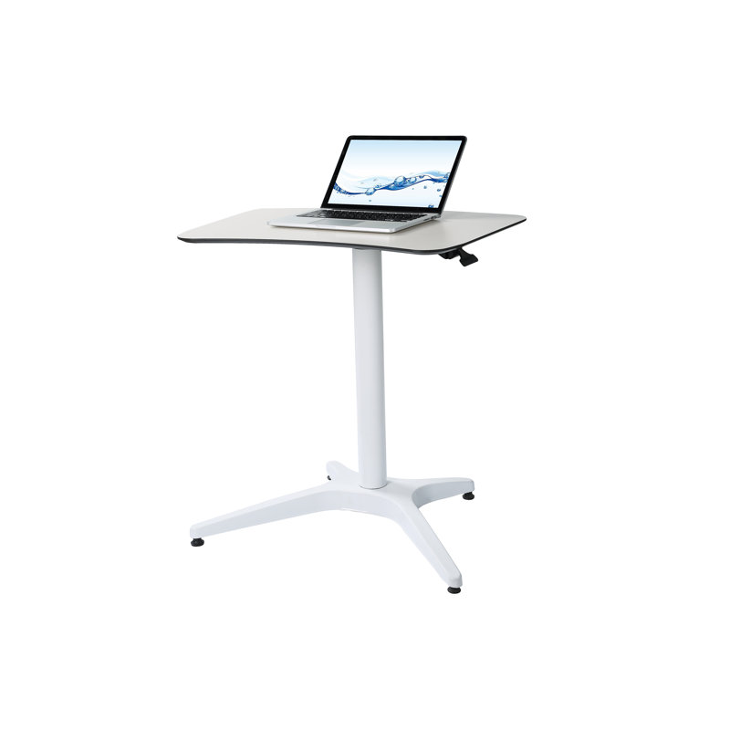 Bureau debout à hauteur réglable péninsule Amilcar, Blanc