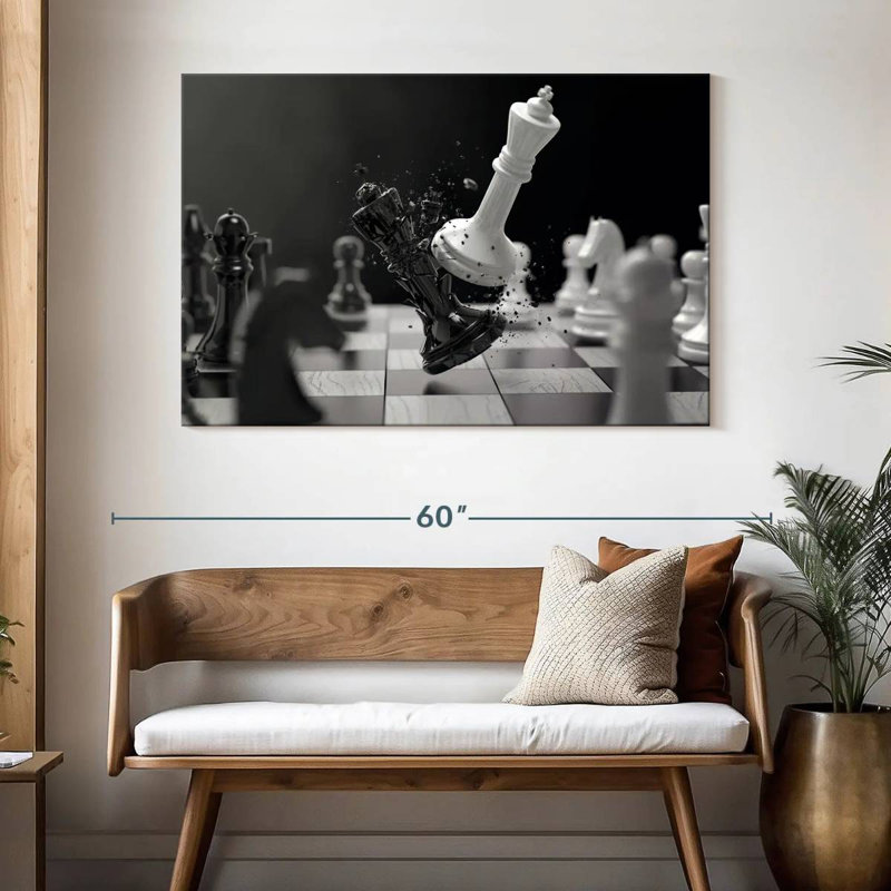 Senne Chess Battle, 32" H x 48" W