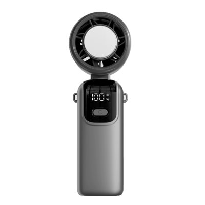 Kbndieu Portable Handheld Fan with Digital Display USB Rechargeable Mini 5 Speades  Fan for Travel Office Outdoor