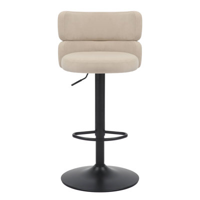 Mason Brushed Velvet Bar Stool