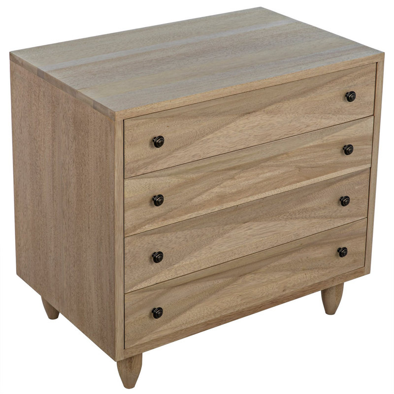Diamond Solid Wood Accent Chest, Washed Walnut