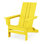 Chaise Adirondack pliante en polyéthylène haute densité 28,7 po