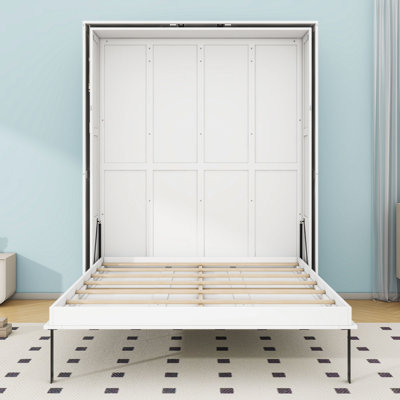 Lit escamotable avec tablettes de rangement Murphy