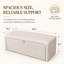 Banc ottoman de rangement à ouverture latérale, recouvert de lin, 48 pouces, pour salon-1267448578