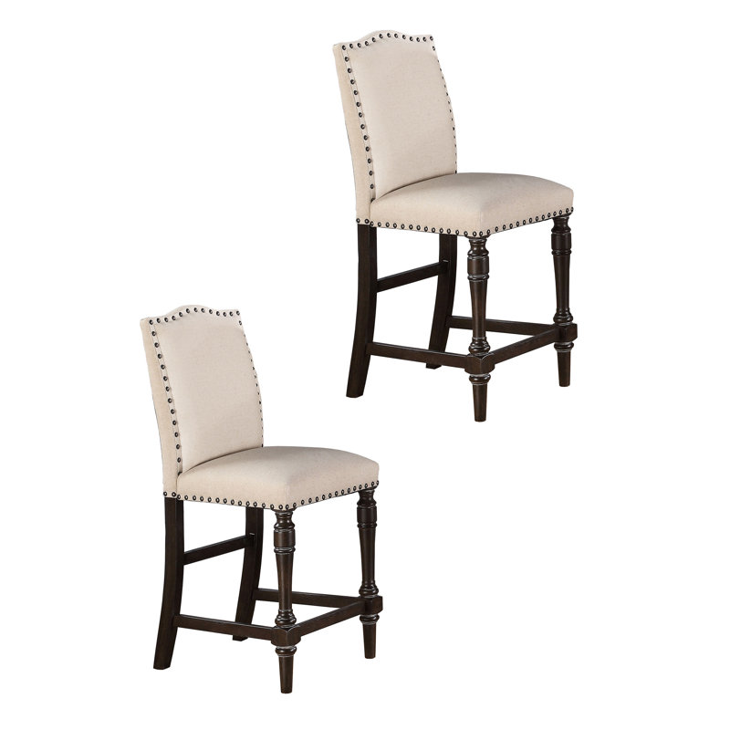 Jabree Upholstered Counter Stool, Espresso 
