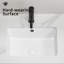 Lavabo de salle de bain encastré en porcelaine rectangulaire en céramique avec lavabo à débordement encastré encastré sous le comptoir