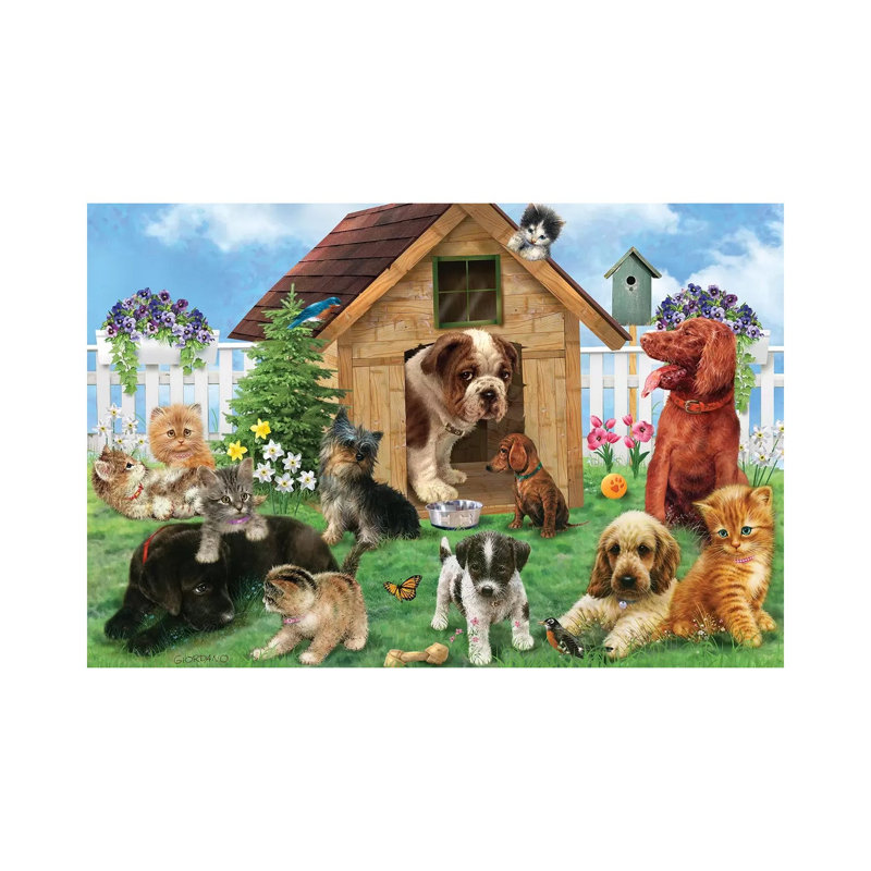 Aftenoon Playdate by Giordano Studios - Wrapped Canvas Print, 20.32 cm H x 30.48 cm W