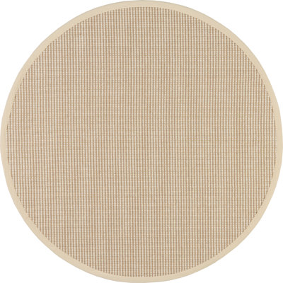 Tapis en jute et laine ivoire Patricia