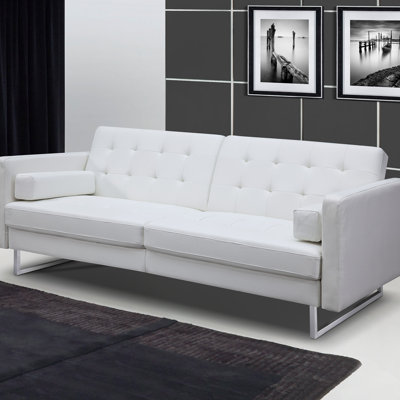Växjö 87'' Faux Leather Sleeper