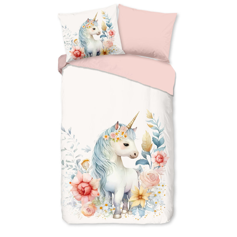 Cotton Abstract Duvet Cover with Pillowcases