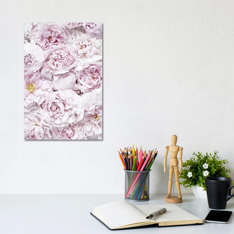 Flowers Peony Pink by Monika Strigel - Wrapped Canvas Print, 20.32 cm H x 30.48 cm W