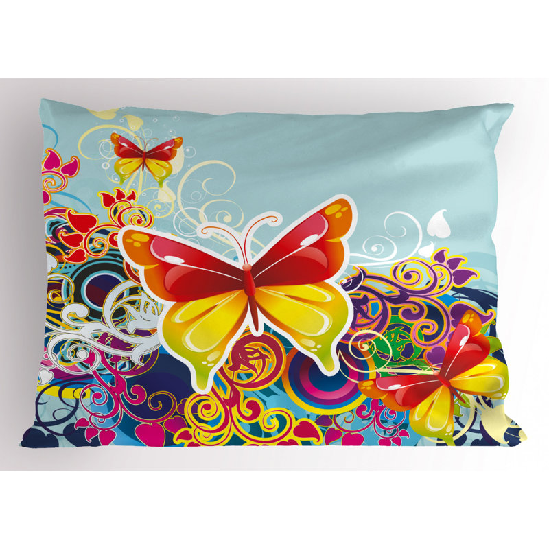 Polyester Floral Sham Set, Twin