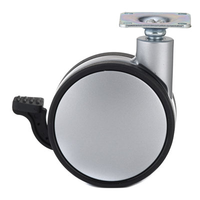 Contemporary Twin Wheel Caster