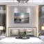 Art mural luxueux «Malibu Sunset» par Elena Chukhlebova, 36 po x 24 po-118905335
