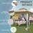 12x12 Outdoor Pop Up Canopy with Mosquito Netting Patio Tent Backyard Canopy with 2-Tiered Vented Top 3 Adjustable Height-98929120