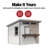 Key West Wood Bar Shed 10 ft. W x 8 ft. D (Professional Installation Available)-113449497-111077803