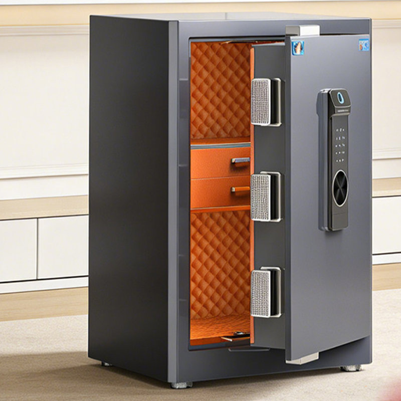 Armoire de sécurité 17,72 po entièrement en acier à empreinte digitale