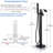 Tub Filler Freestanding Bathtub Faucet Floor Mount Tub Faucet Waterfall Free Standing Bathtub Filler High Flow Brass Bath Shower Faucets with Handheld Sprayer-80743135