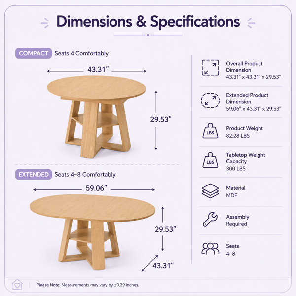Dimensions du produit