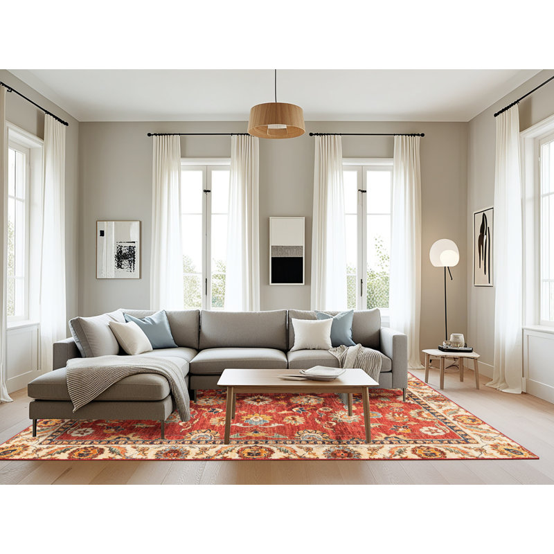 Tapis abstrait moderne 3374, Rectangle 8 pi x 10 pi