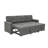 86'' Upholstered Pull-Out Sofa Bed With Storage Chaise-277836156