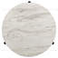 Table basse ronde en faux marbre