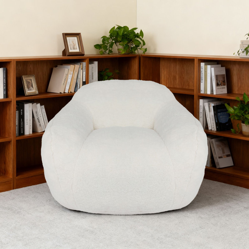 Fauteuil à billes Comfy, Ourson blanc cassé