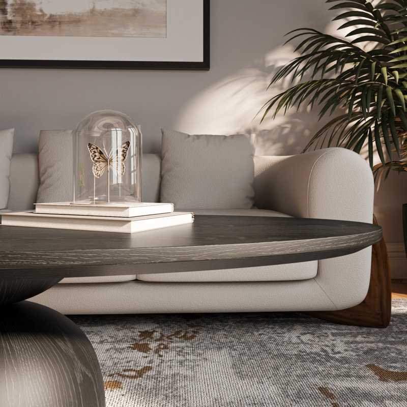 Table d'appoint Modern, H 16,94 po x L 39,38 po x l 22,45 po