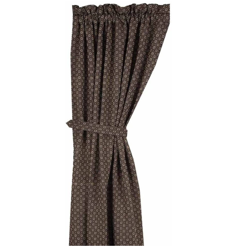 Ensemble de panneaux de rideaux 100% coton de couleur unie 2 pièces kingston