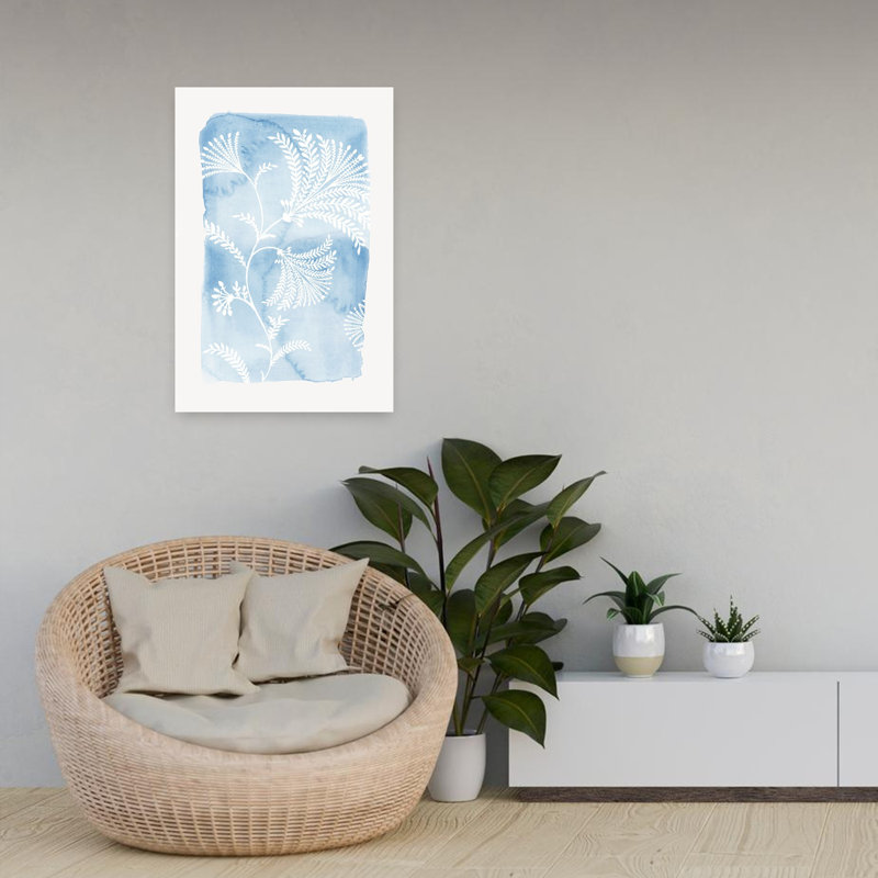 «Blooming Blue», art délicat, nature, paysage, délicat, H 24 po x l 16 po