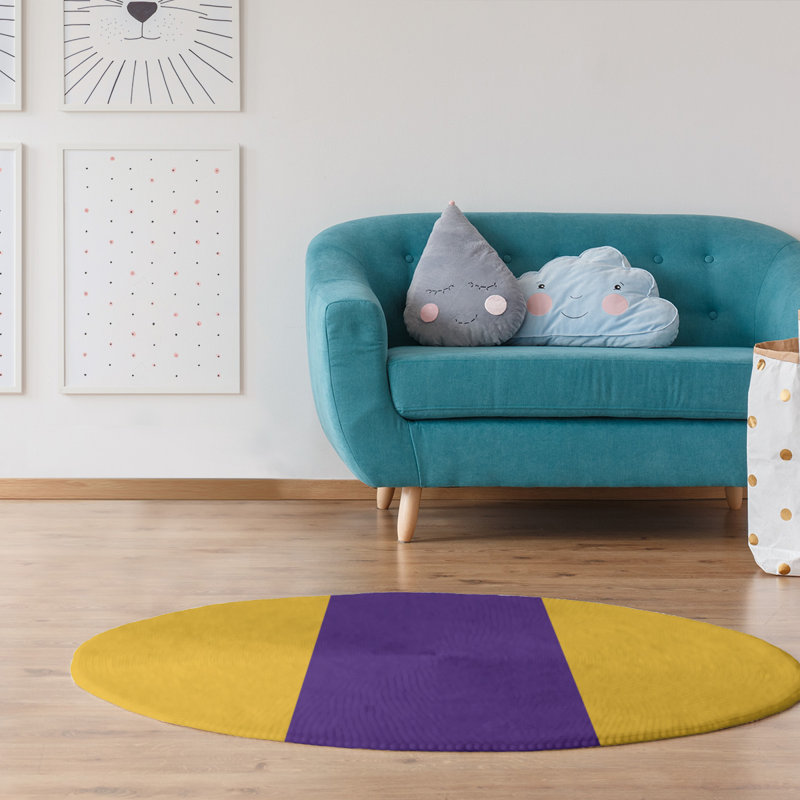 Chenille Indoor Rug, Round 5'