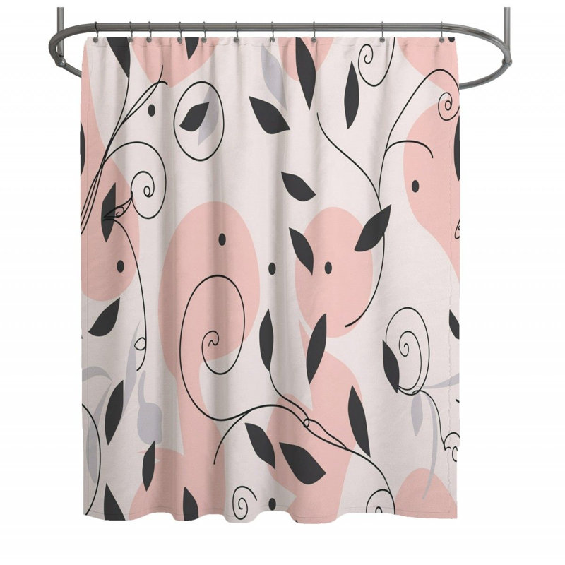 Watermelon swirls Shower Curtain -  Art Bathroom Decor-13142, 73" H x 70" W