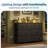 TV Stand with 8 Fabric Drawers & LED Lighting-150144919